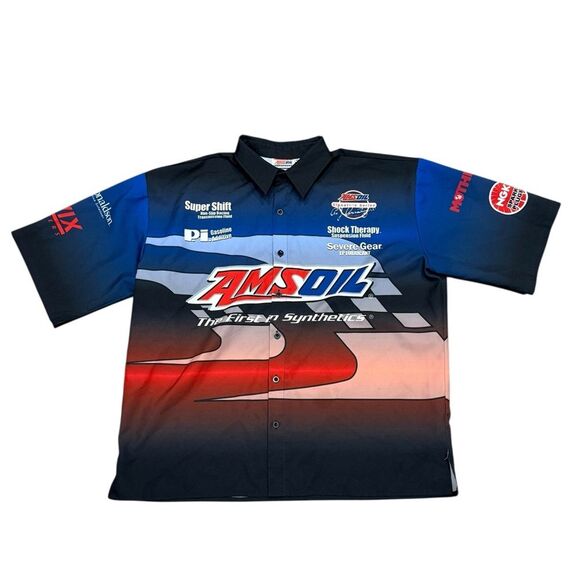 Official Amsoil Racing Team Button Down Shirt Men’s Sz XL - Picture 1 of 6